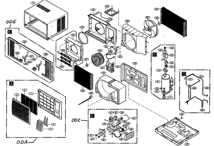 Part Location Diagram of 4004AR4357A LG CLIP
