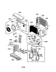 Part Location Diagram of 5403A90107A LG Condenser Assembly,First