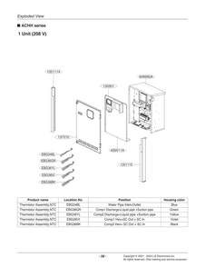 Diagram 6 Diagram and Parts List for ACHH017VBAB ABEAAAU LG Air Conditioner