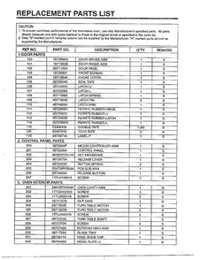 Complete Microwave Ass`y Page 6 Diagram and Parts List for MA-1554M  LG Microwave