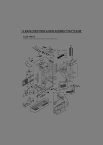 Case Parts Diagram and Parts List for GR-J338HSJM ASTCNA0 LG Refrigerator