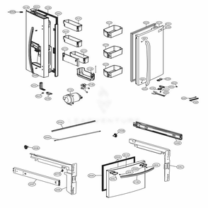 Part Location Diagram of ADD73996049 LG DOOR FOAM ASSEMBLY,REFRIGERATOR
