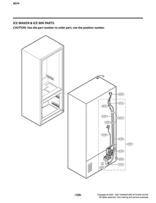 Ice Maker And Ice Bin Parts 2 Diagram and Parts List for GR-J248FSYM ASTCNA0 LG Refrigerator