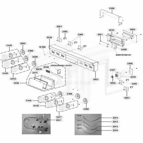 Part Location Diagram of MGC63820605 LG PANEL