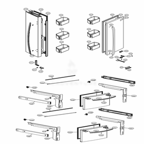 Part Location Diagram of AED37133172 LG HANDLE ASSY, FREEZER