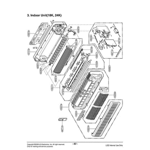 Section 1 Diagram and Parts List for TS-K2430HL AMB6TFC LG Air Conditioner