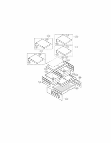 Refrigerator Parts Diagram and Parts List for 79572034111  Kenmore Refrigerator