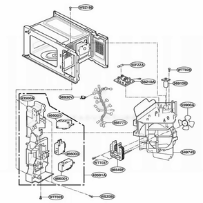 Suction Guide Parts Diagram and Parts List for MA782M MWEGSE LG Wall Oven