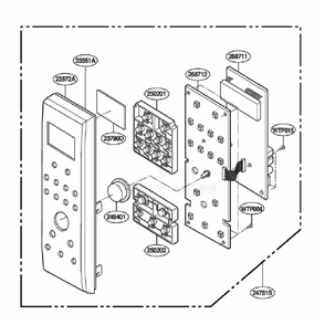 Part Location Diagram of 6871W2S219A LG PCB ASSEMBLY,SUB