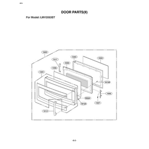 Section 6 Diagram and Parts List for LMV2053ST AS1ELGA LG Microwave Oven Combo