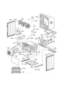 Lower Cavity Diagram and Parts List for LDE5415ST  LG Range