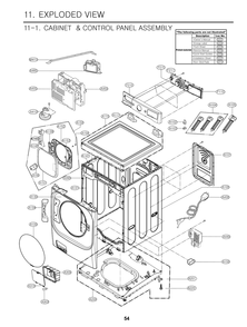 Diagram 1 Diagram and Parts List for F1387FDS ABWEEUS LG Washer