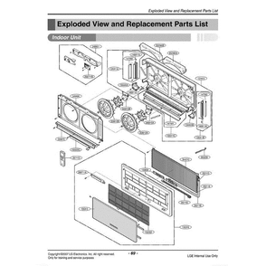 Section Diagram and Parts List for LA181CNWANCAEUS ANCAEUS LG Air Conditioner