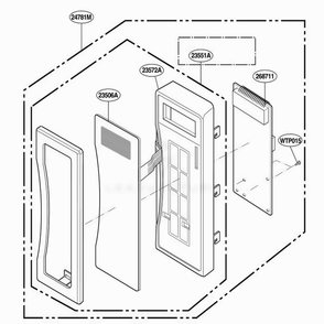 Control Parts Diagram and Parts List for LMH1017CVW AW1ELGA LG Range