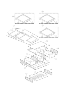 Refrigerator Parts Diagram and Parts List for LFX28978ST 01 LG Refrigerator