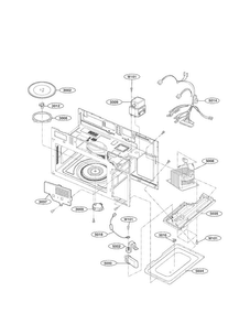 Interior Parts I Diagram and Parts List for LMV1683ST 00 LG Microwave