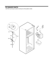 Ice Maker Parts Diagram and Parts List for 79579432215  Kenmore Refrigerator