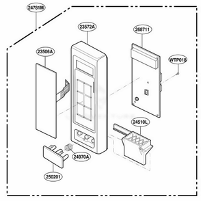 Controller Parts Diagram and Parts List for MT1120SLQ CWHEWRP LG Wall Oven