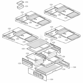 Refrigerator Parts Diagram and Parts List for 78712 ASWCSER LG Refrigerator