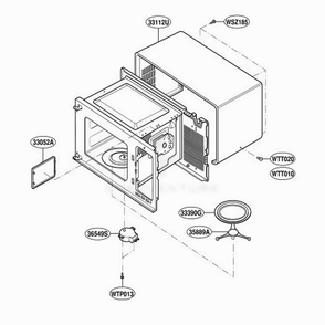 Part Location Diagram of 3112W0U039B LG CASE,U BENDING