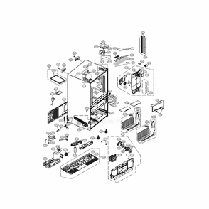 Part Location Diagram of EBR84433501 LG Main PCB Assembly