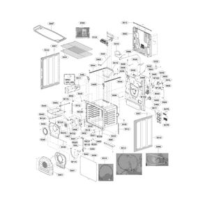 Cavity Diagram and Parts List for LSG4513ST 00 LG Range