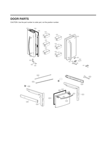 Part Location Diagram of AED74913003 LG HANDLE ASSEMBLY,REFRIGERATOR