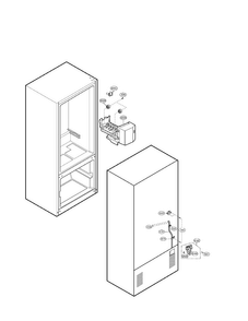 Water & Ice Maker Parts Diagram and Parts List for LRBC20512SW 01 LG Refrigerator