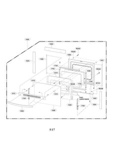 Door Parts Diagram and Parts List for LSB5682SB 00 LG Range