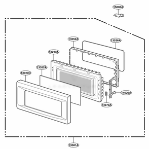 Part Location Diagram of 3720W0D080M LG PANEL,DOOR