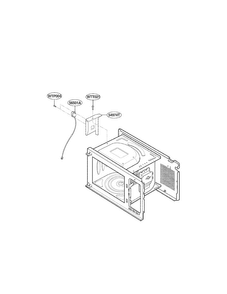 Sensor Parts Diagram and Parts List for LCRM1240SW01  LG Microwave