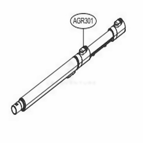 Extension Pipe Diagram and Parts List for A902RM ABRELGA LG Upright Vacuum