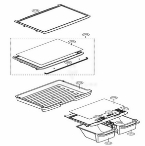 Refrigerator Parts Diagram and Parts List for 68032 ASWCSE2 LG Refrigerator