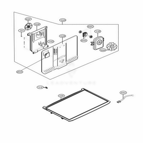 Freezer Parts Diagram and Parts List for 79433 ASTCSE2 LG Refrigerator