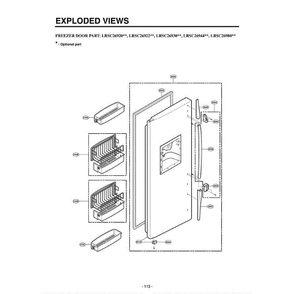 Section 2 Diagram and Parts List for LRSC26920TT ATICLGA LG Refrigerator