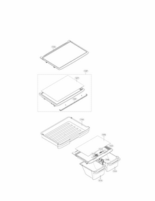 Refrigerator Parts Diagram and Parts List for 79579433211  Kenmore Refrigerator
