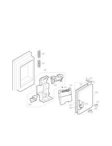 Ice Maker And Ice Bin Parts Diagram and Parts List for LFX31925SB 00 LG Refrigerator