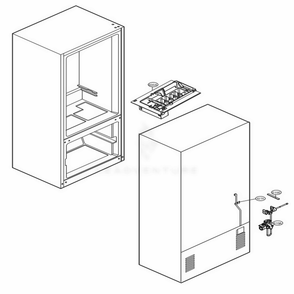 Icemaker Parts Diagram and Parts List for 79023 ASTCSE4 LG Refrigerator