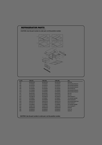 Refrigerator Parts Diagram and Parts List for GR-L31GHQXM ASWCSE0 LG Refrigerator