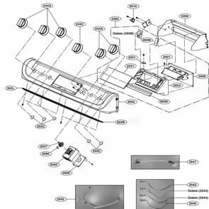Part Location Diagram of AEZ74533311 LG KNOB ASSEMBLY