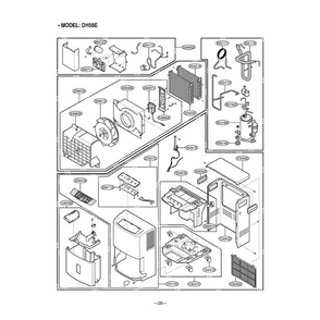 Section 2 Diagram and Parts List for DH40 AWYAWMT LG Dehumidifier