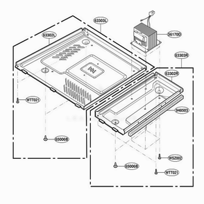Base Plate Parts Diagram and Parts List for MT4210SLB ABKEWRP LG Range