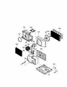 Air Handling And Cycle Diagram and Parts List for 58070122000  Kenmore Air Conditioner
