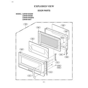Section 3 Diagram and Parts List for LMVM1945T ATGELGA LG Microwave Oven Combo