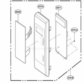 Controller Parts Diagram and Parts List for YKCMC155JWH0 AMWEKAC LG Range