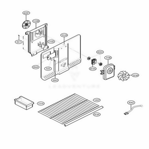 Freezer Parts Diagram and Parts List for 79376 ATICSER LG Refrigerator