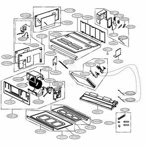M1 Chassis Diagram and Parts List for ARNU123M1A4 ANWALUS LG Air Conditioner