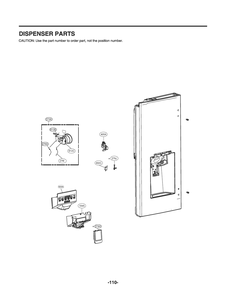 Part Location Diagram of ADW73389902 LG FUNNEL ASSEMBLY