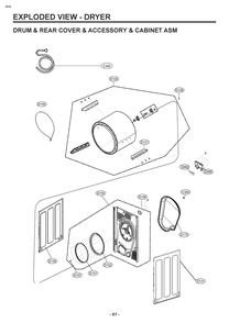 Diagram 4 Diagram and Parts List for W4W8LVKKWHM ABWEEUS LG Washer