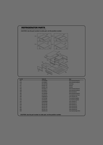Refrigerator Parts Diagram and Parts List for GR-J268LSTM ASTCSE1 LG Refrigerator